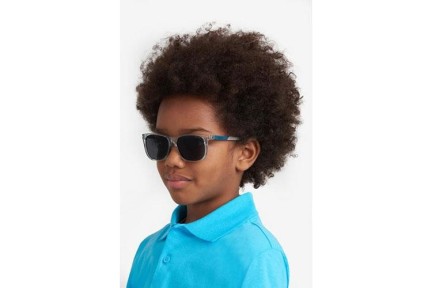 Sonnenbrille Polaroid Junior PLD8058/S KB7/M9 Polarized Rechteck Grau