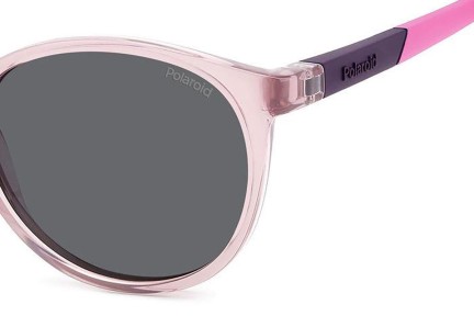 Sonnenbrille Polaroid Junior PLD8059/S 35J/M9 Polarized Rund Rosa