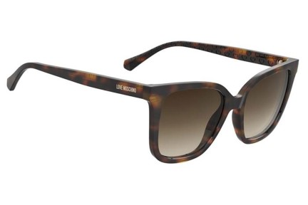 Sunglasses Love Moschino MOL077/S 05L/HA Rechteck Havanna