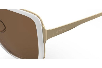 Sonnenbrille Smith AVELINE VK6/SP Polarized Quadratisch Weiß