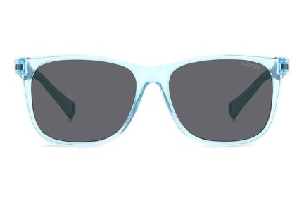 Sonnenbrille Polaroid Junior PLD8058/S MVU/M9 Polarized Rechteck Blau