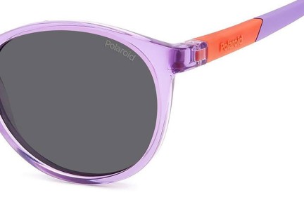 Sonnenbrille Polaroid Junior PLD8059/S 789/M9 Polarized Rund Lila