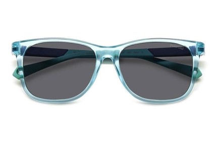 Sonnenbrille Polaroid Junior PLD8058/S MVU/M9 Polarized Rechteck Blau