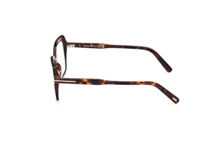 Glasses Tom Ford FT5947-B 052 Quadratisch Havanna