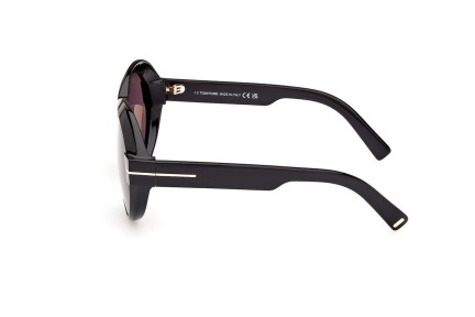 Sonnenbrille Tom Ford FT1113 01A Rund Schwarz