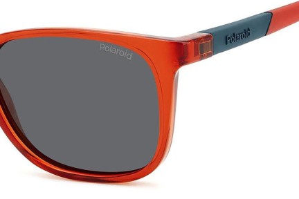 Sunglasses Polaroid Junior PLD8058/S C9A/M9 Polarized Rechteck Rot