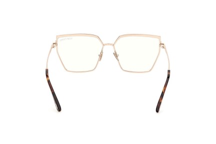 Brillen Tom Ford FT5946-B 028 Quadratisch Gold