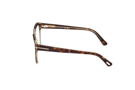 Glasses Tom Ford FT5955-B 055 Quadratisch Havanna