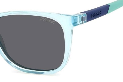 Sunglasses Polaroid Junior PLD8058/S MVU/M9 Polarized Rechteck Blau