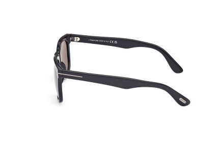 Sonnenbrille Tom Ford FT1099-N 01D Polarized Quadratisch Schwarz