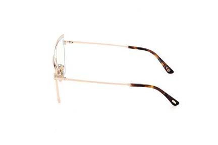 Brillen Tom Ford FT5946-B 028 Quadratisch Gold