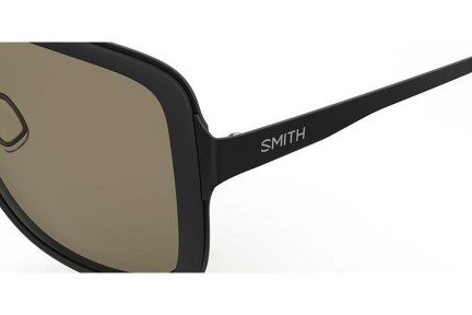 Sunglasses Smith AVELINE 003/L7 Polarized Quadratisch Schwarz