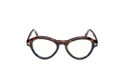 Glasses Tom Ford FT5962-B 052 Rund Havanna