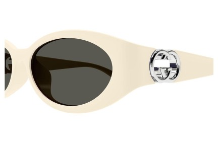 Sonnenbrille Gucci GG1662SA 004 Oval Weiß