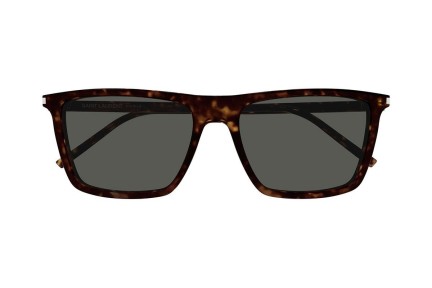 Sonnenbrille Saint Laurent SL668 002 Rechteck Havanna