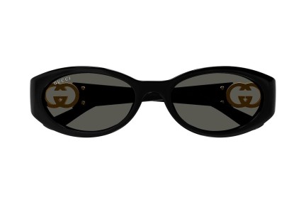 Sonnenbrille Gucci GG1662SA 001 Oval Schwarz