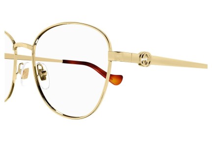 Glasses Gucci GG1601O 002 Rund Gold