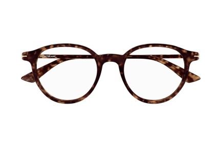 Glasses Mont Blanc MB0340O 002 Rund Havanna