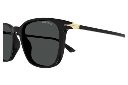 Sunglasses Mont Blanc MB0338S 001 Rechteck Schwarz