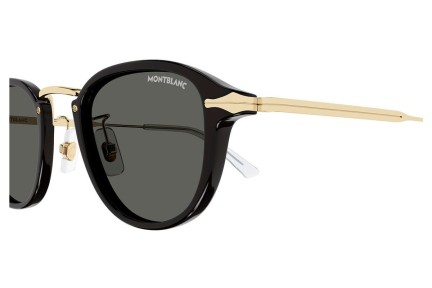 Sonnenbrille Mont Blanc MB0336S 001 Rund Schwarz