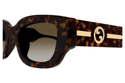 Sunglasses Gucci GG1558SK 002 Quadratisch Havanna