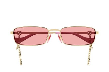 Sunglasses Gucci GG1600S 004 Quadratisch Gold