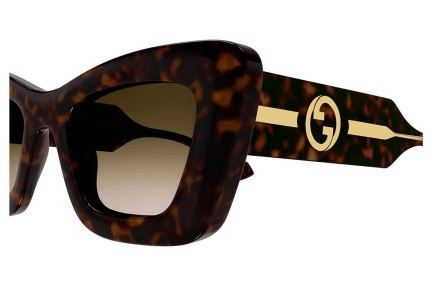 Sunglasses Gucci GG1552S 002 Cat Eye Havanna