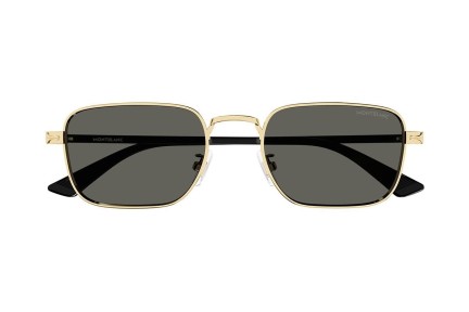 Sonnenbrille Mont Blanc MB0339S 001 Quadratisch Gold