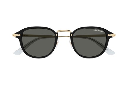 Sunglasses Mont Blanc MB0336S 001 Rund Schwarz