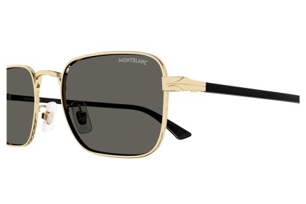 Sonnenbrille Mont Blanc MB0339S 001 Quadratisch Gold