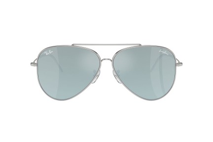 Sonnenbrille Ray-Ban Aviator Reverse x Lenny Kravitz RBR0101S 003/30 Pilot Silber