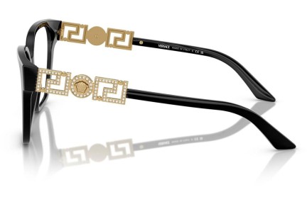 Glasses Versace VE3358B GB1 Rechteck Schwarz