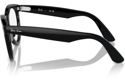 Glasses Ray-Ban RX2241V 2000 Oval Schwarz