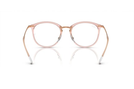 Brillen Ray-Ban RX7140 8335 Rund Rosa