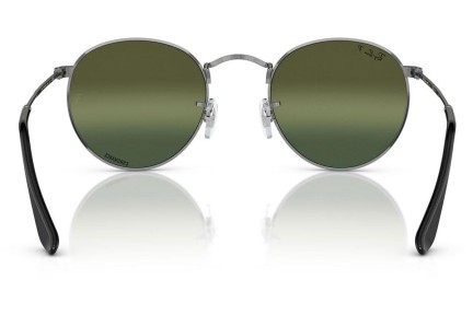 Sunglasses Ray-Ban Round Metal RB3447 004/G4 Polarized Rund Grau