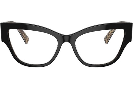 Glasses Dolce & Gabbana DG3378 3299 Cat Eye Schwarz