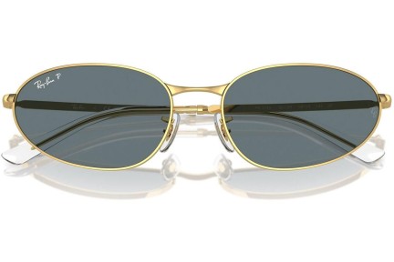 Sonnenbrille Ray-Ban RB3734 001/3R Polarized Oval Gold