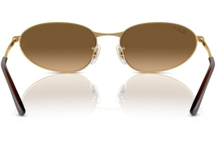 Sonnenbrille Ray-Ban RB3734 001/M2 Polarized Oval Gold