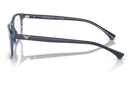 Glasses Emporio Armani EA3098 6054 Quadratisch Blau