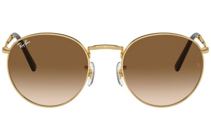 Sonnenbrille Ray-Ban New Round RB3637 001/51 Rund Gold