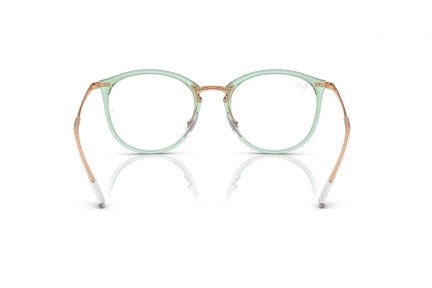 Glasses Ray-Ban RX7140 8337 Rund Grün