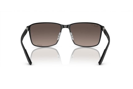 Sonnenbrille Ray-Ban Chromance Collection RB3721CH 186/5J Polarized Quadratisch Schwarz