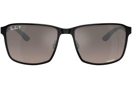 Sunglasses Ray-Ban Chromance Collection RB3721CH 186/5J Polarized Quadratisch Schwarz