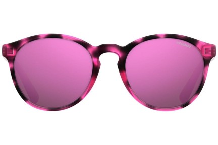 Sunglasses Polaroid Junior PLD8024/S C4B/AI Polarized Rund Rosa