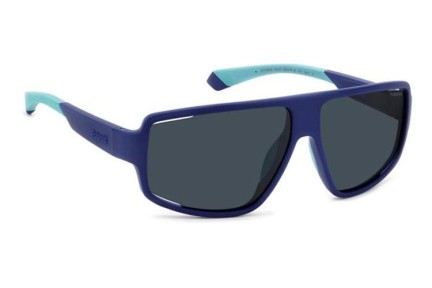 Sonnenbrille Polaroid PLD7054/S FLL/C3 Polarized Rechteck Blau