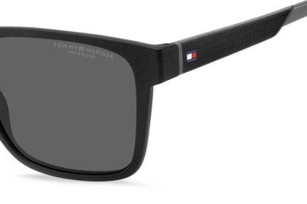 Sonnenbrille Tommy Hilfiger TH2144/S 08A/M9 Polarized Rechteck Schwarz