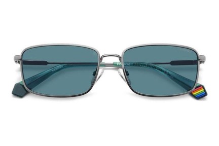 Sonnenbrille Polaroid PLD6227/S/X 6LB/C3 Polarized Rechteck Silber