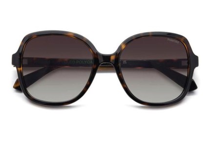 Sonnenbrille Polaroid PLD4177/S/X 086/LA Polarized Quadratisch Havanna