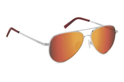 Sonnenbrille Polaroid Junior PLD8015/N GHP/OZ Polarized Pilot Silber