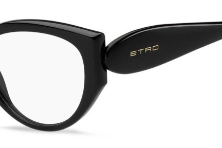 Brillen Etro ETRO0057 807 Cat Eye Schwarz